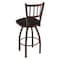 Holland Bar Stool Co 25" Swivel Counter Stool, Bronze Finish, Canter Espresso Seat 81025BZ003 - alternate 3
